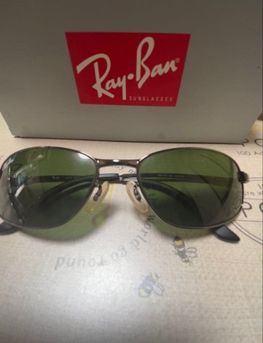 Ray ban silver frame green - frame,